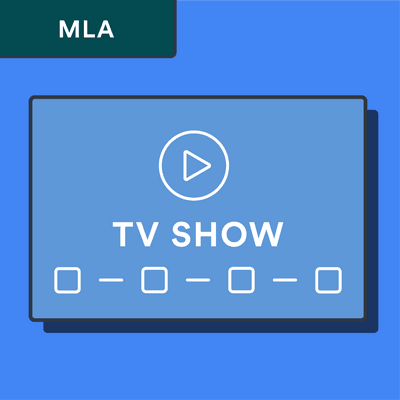 How to cite a TV show
